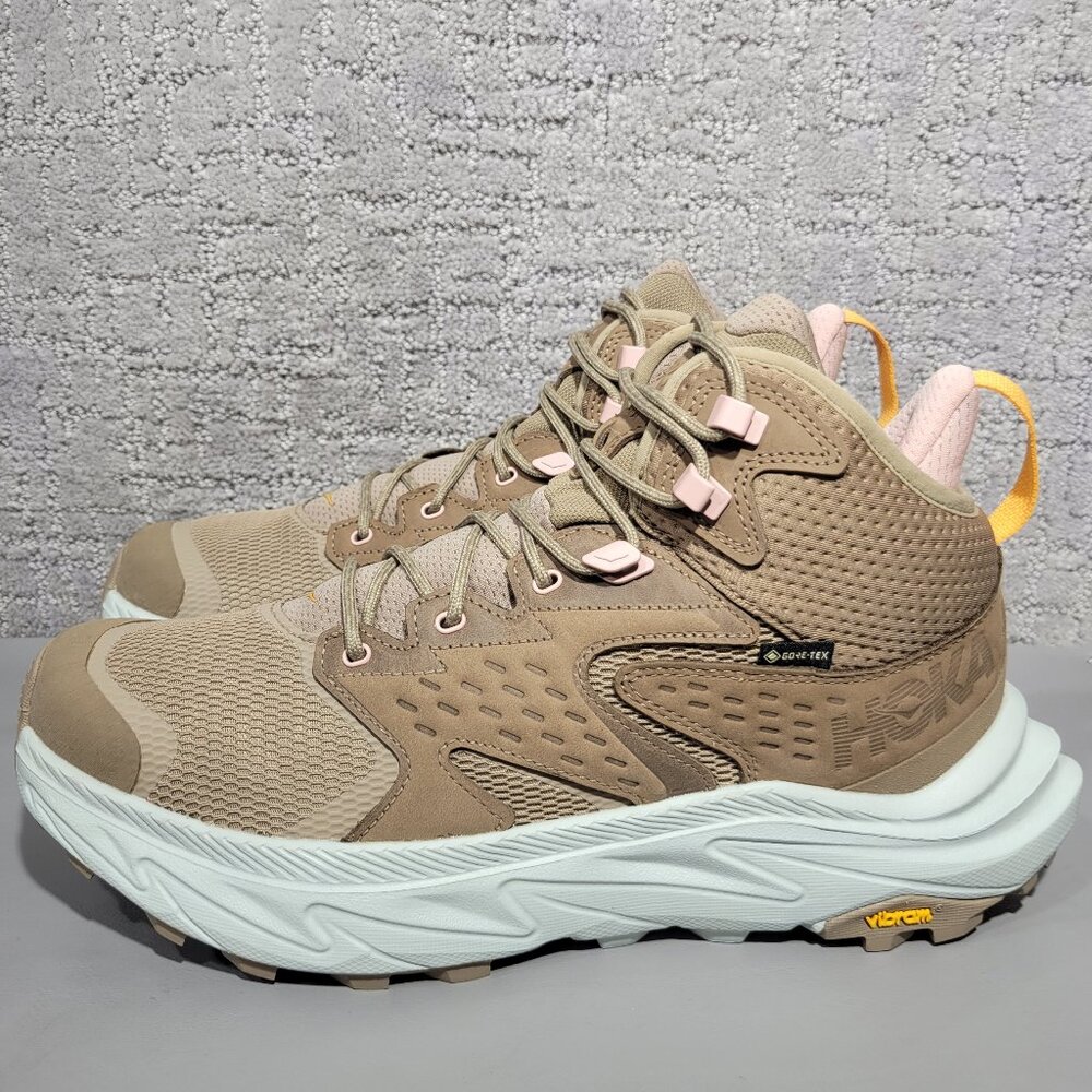 Hoka One Anacapa 2 Mid GTX Women's Size US 11B Dune Ice Flow Hiking Boots.